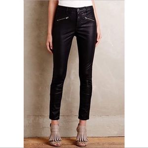 Pilcro Anthropologie Vegan Leather Moto Pants